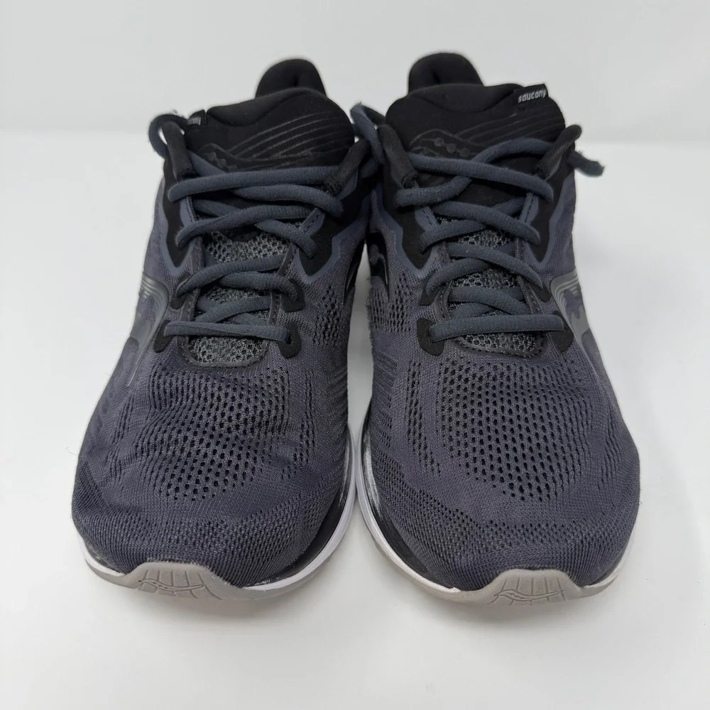 Saucony Ride 15 Mens Running Shoes Dark Gray Athletic Sneakers‎ Size 9.5 W Flaw